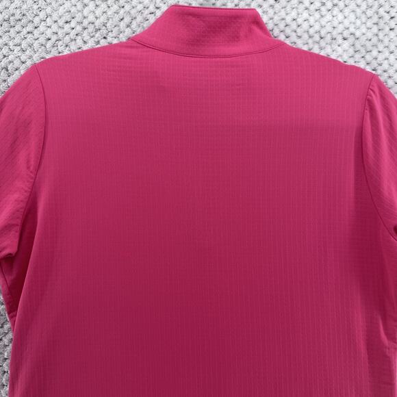 IBKUL Top Women M Pink Easy Stretch UPF 50+ Cool Feel Quick Dry Short Sleeve Zip - Picture 7 of 12